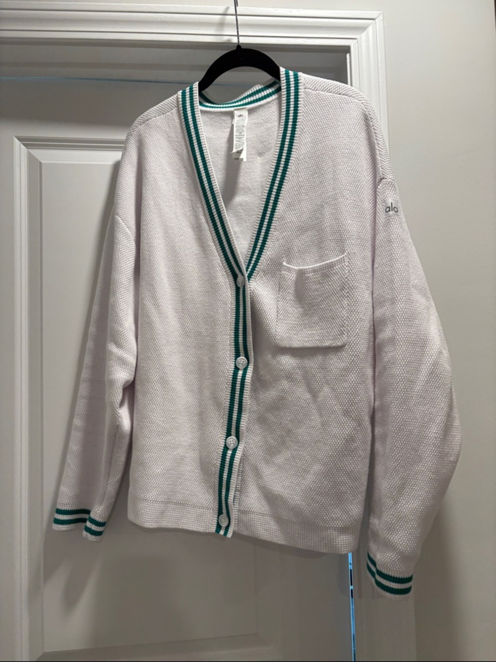 Alo Yoga Tennis Club Sweater Knit Cardigan